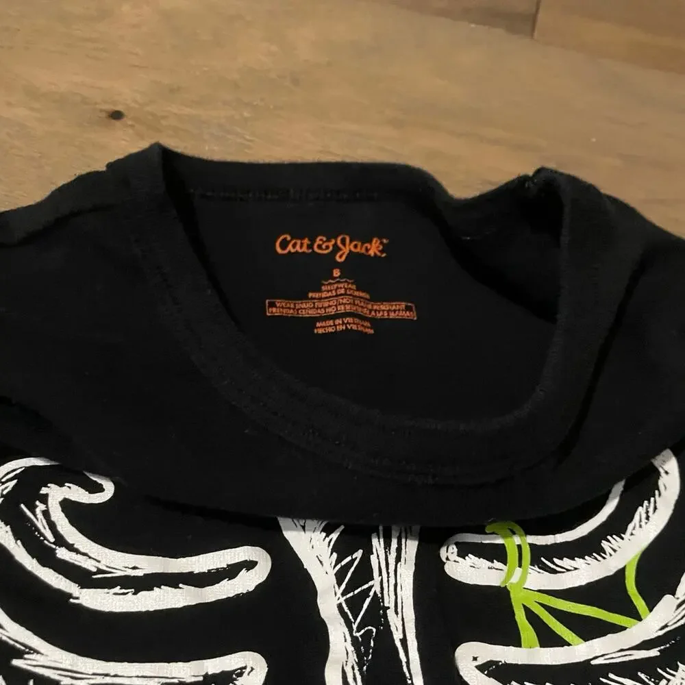 Cat & Jack Skeleton Pajamas Size 8